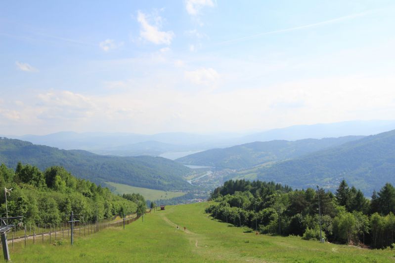 Widok z góry Żar - latem